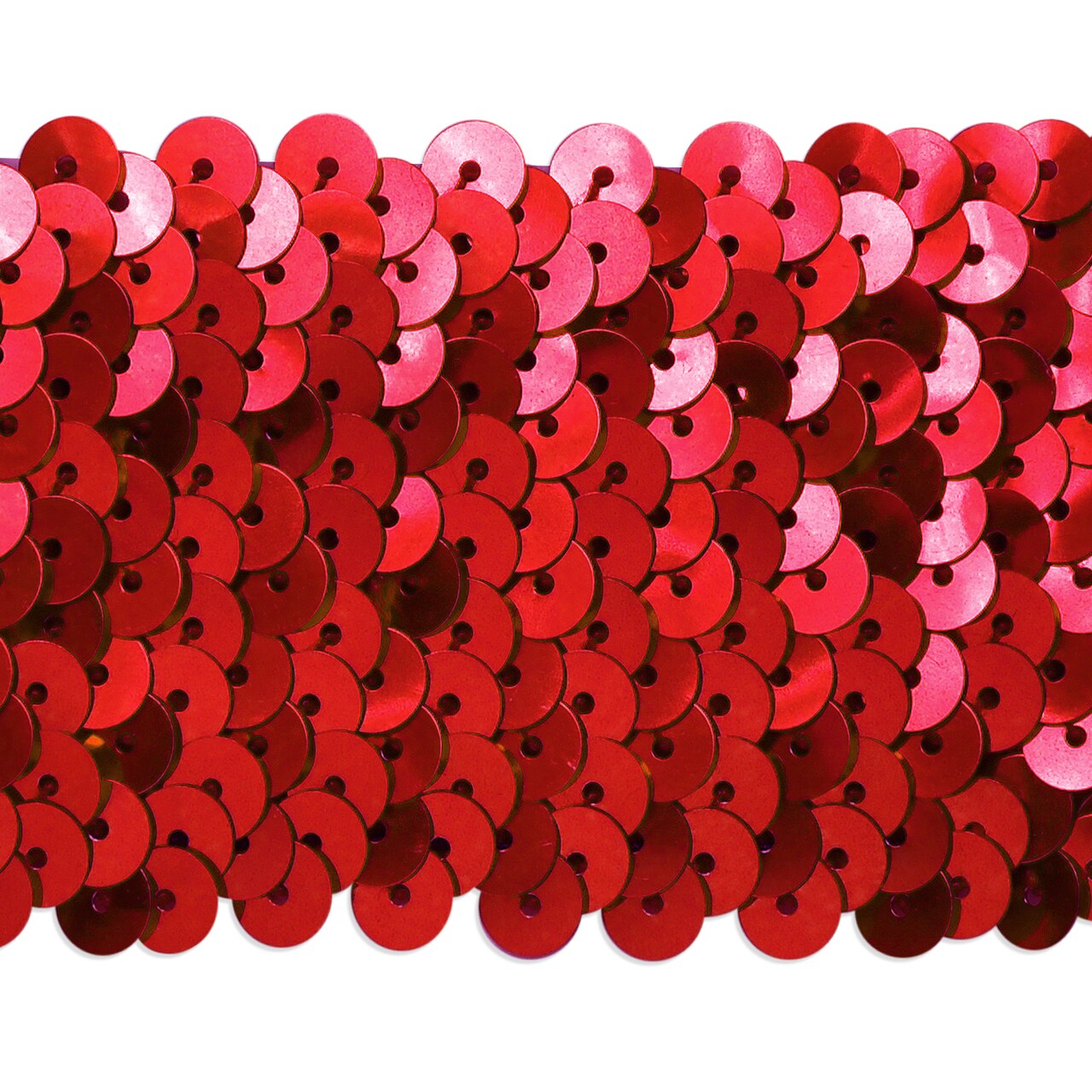 5 yards of 5 Row 1 3/4" Metallic Stretch Sequin Trim | 5 yard cut